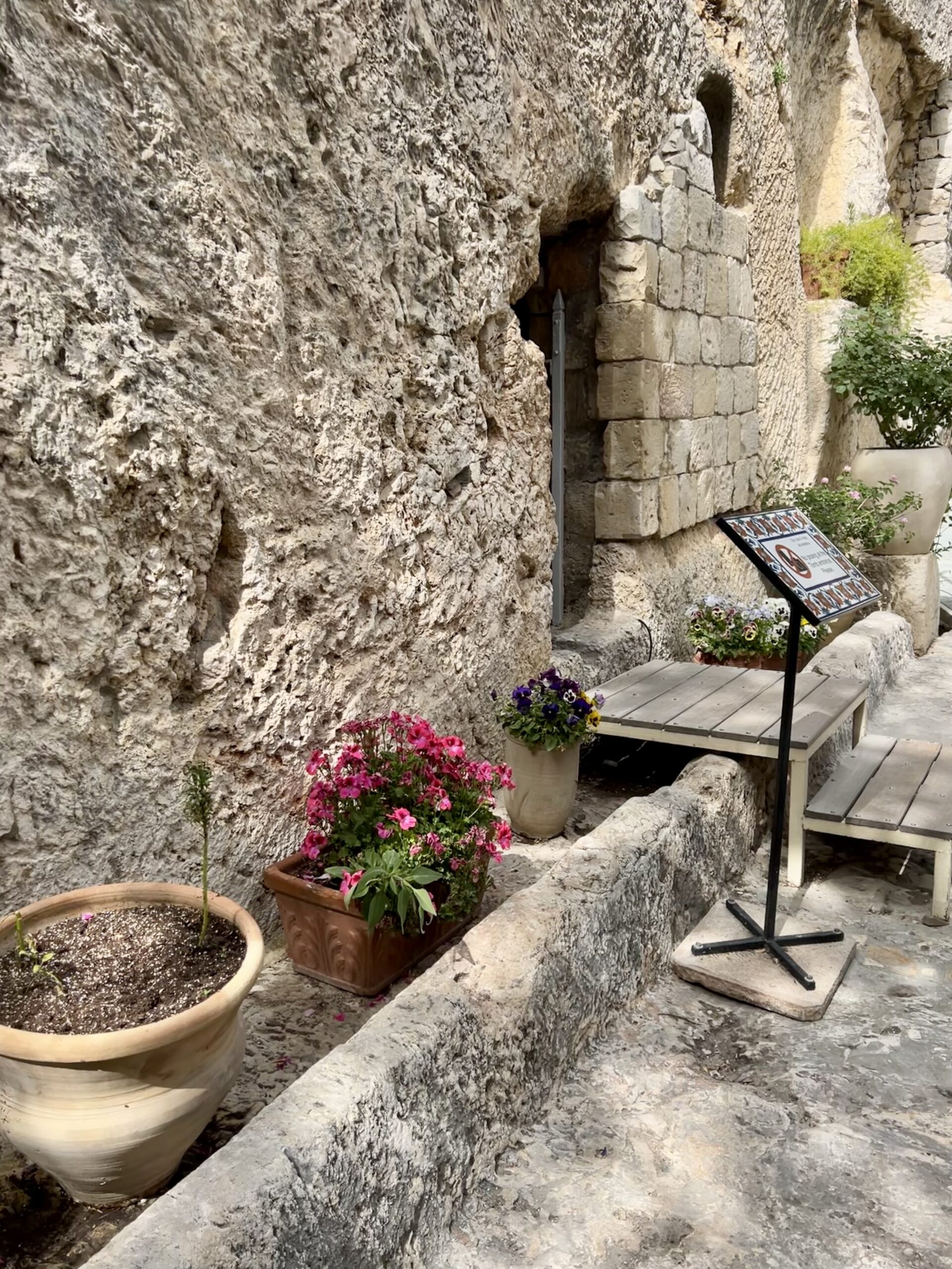 Garden Tomb outside the old city of Jerusalem.